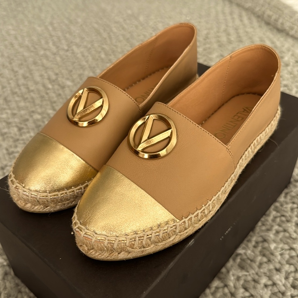 valentino pineta learher espadrilles